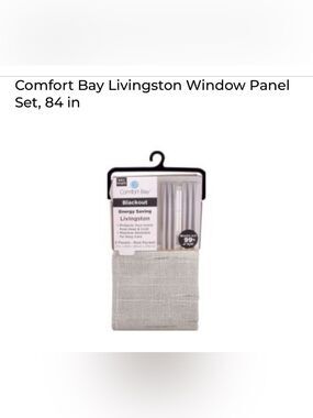 Comfort Bay Livingston Blackout Panel - Light Gray Heather